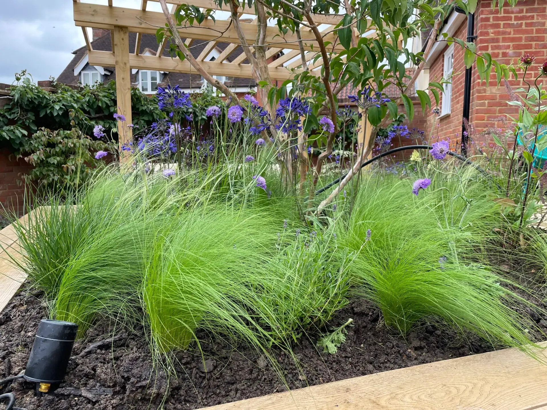 Children’s play area with rubber chippings providing a soft, safe surface