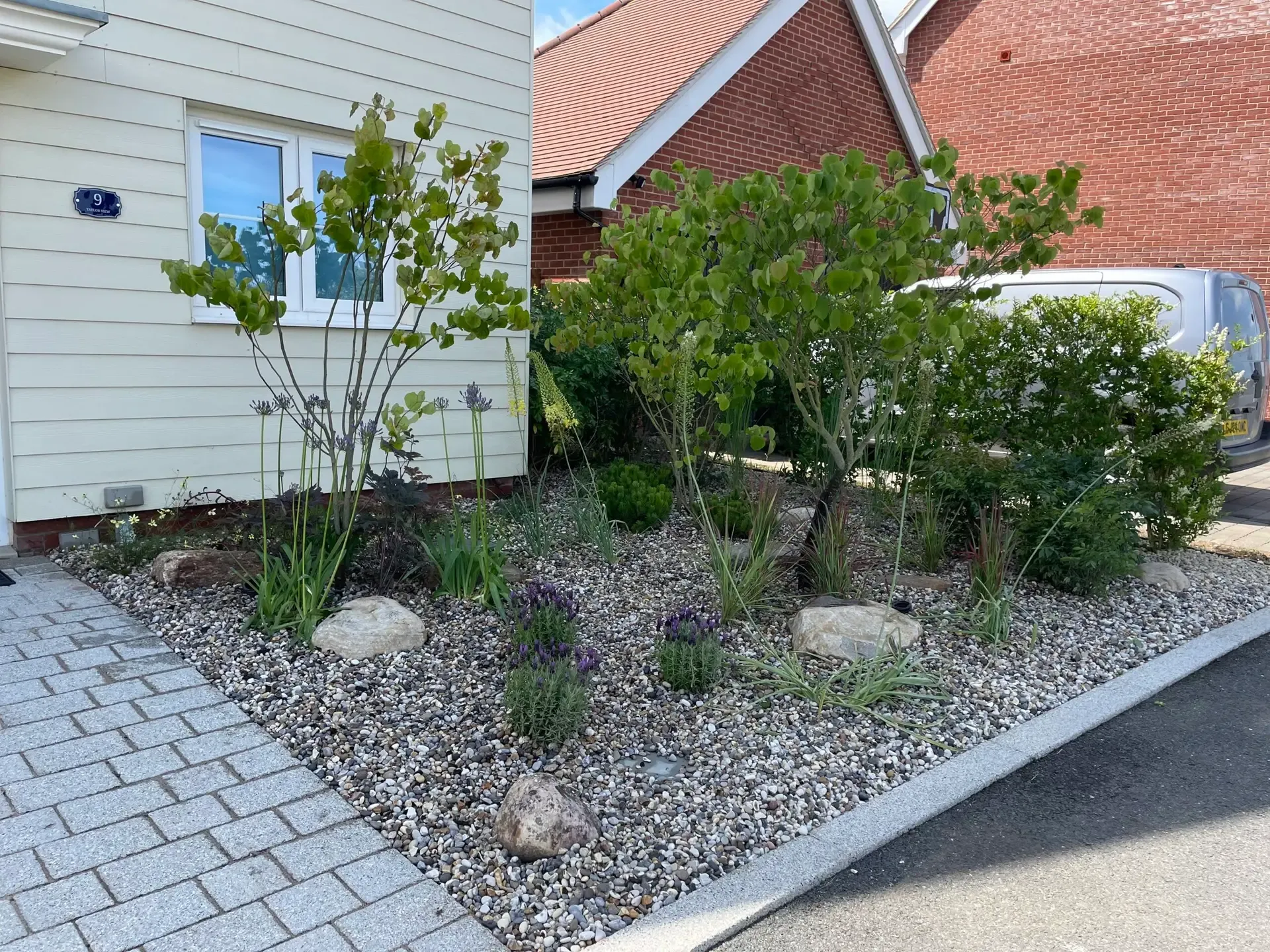 Garden pathways guiding movement through contemporary garden design