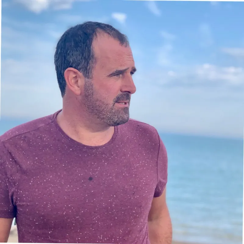 Portrait of Benjamin Wincott, founder of Pebble Landscape Design