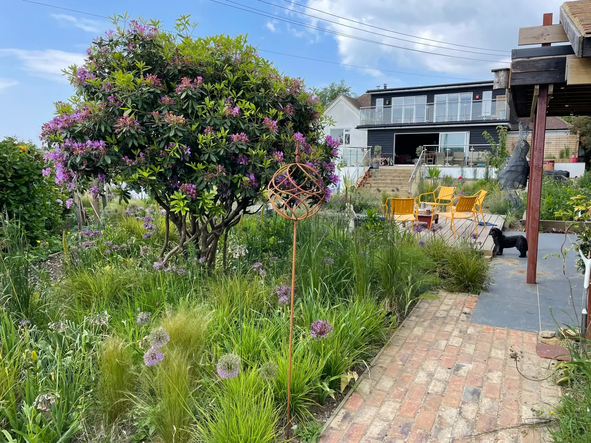 Natural swimming pond with panoramic sea views in Fairlight